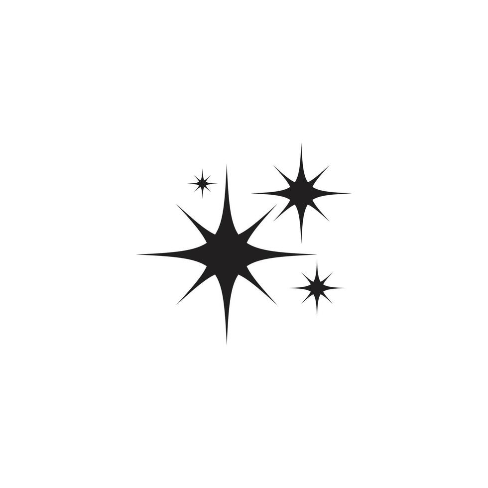 Sparkling star icon vector