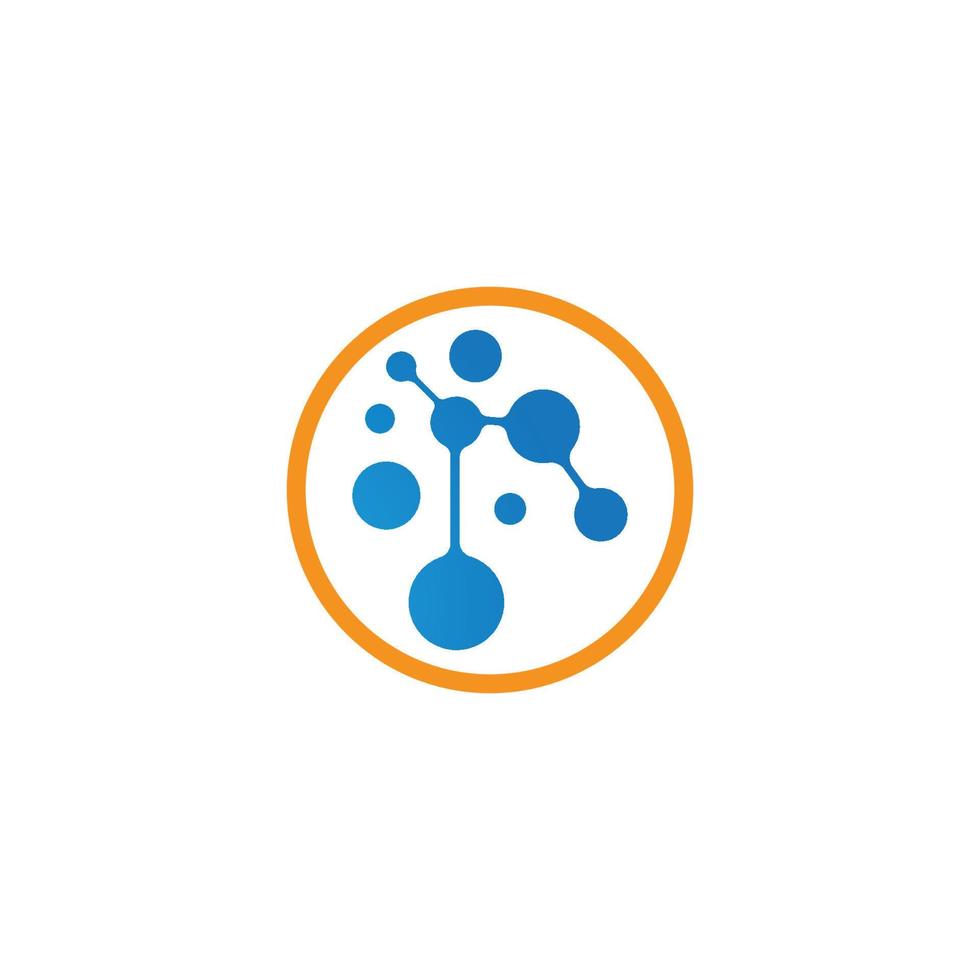 Molecule icon vector
