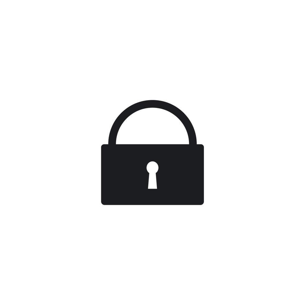 Padlock icon vector