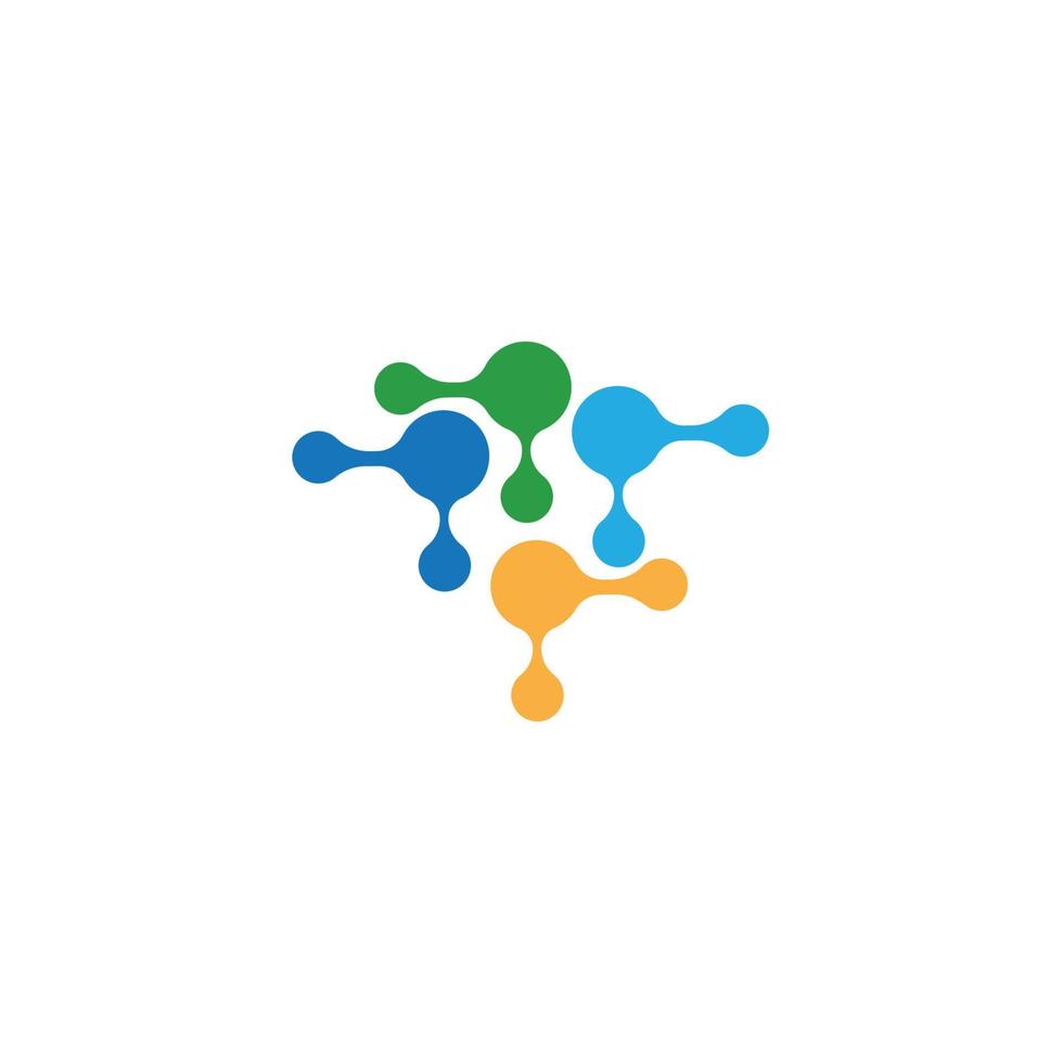 Molecule icon vector