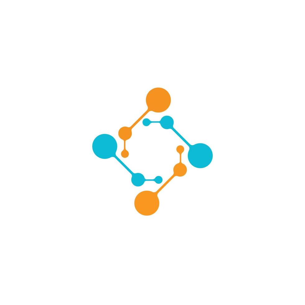 Molecule icon vector