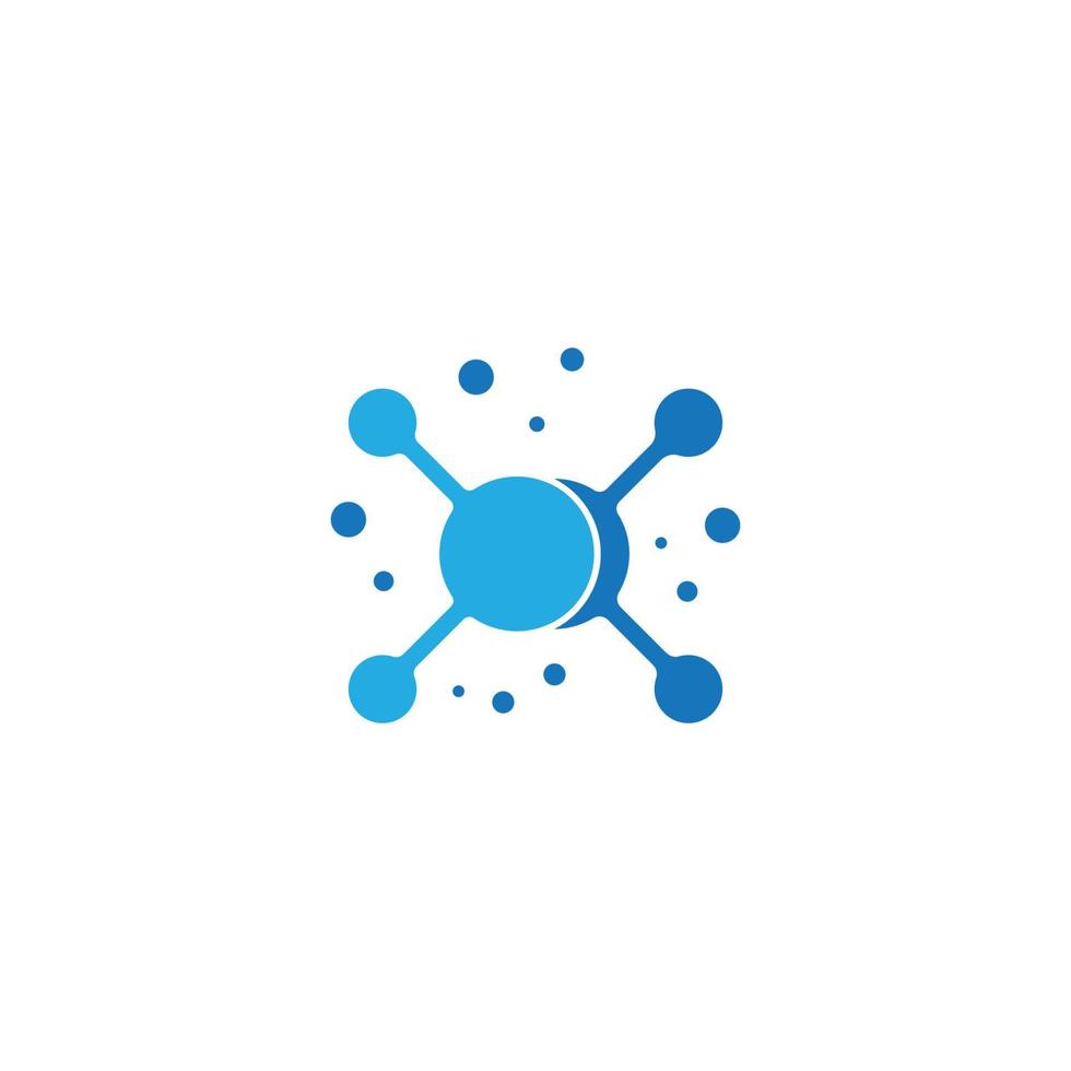 Molecule icon vector