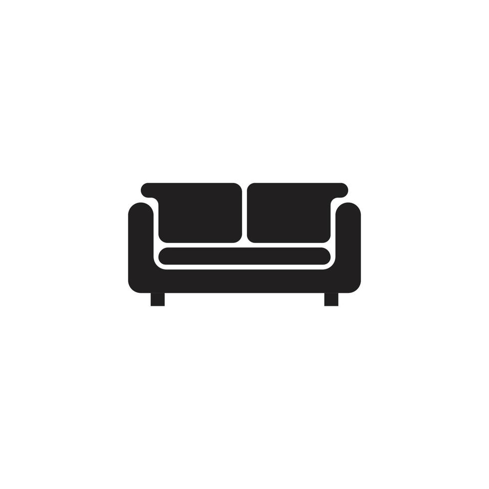sofá icono vector