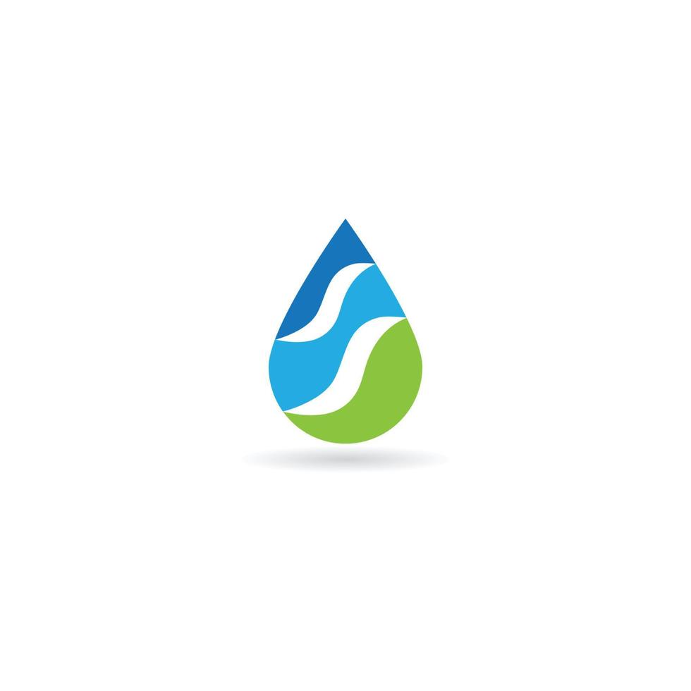 logotipo de gota de agua vector