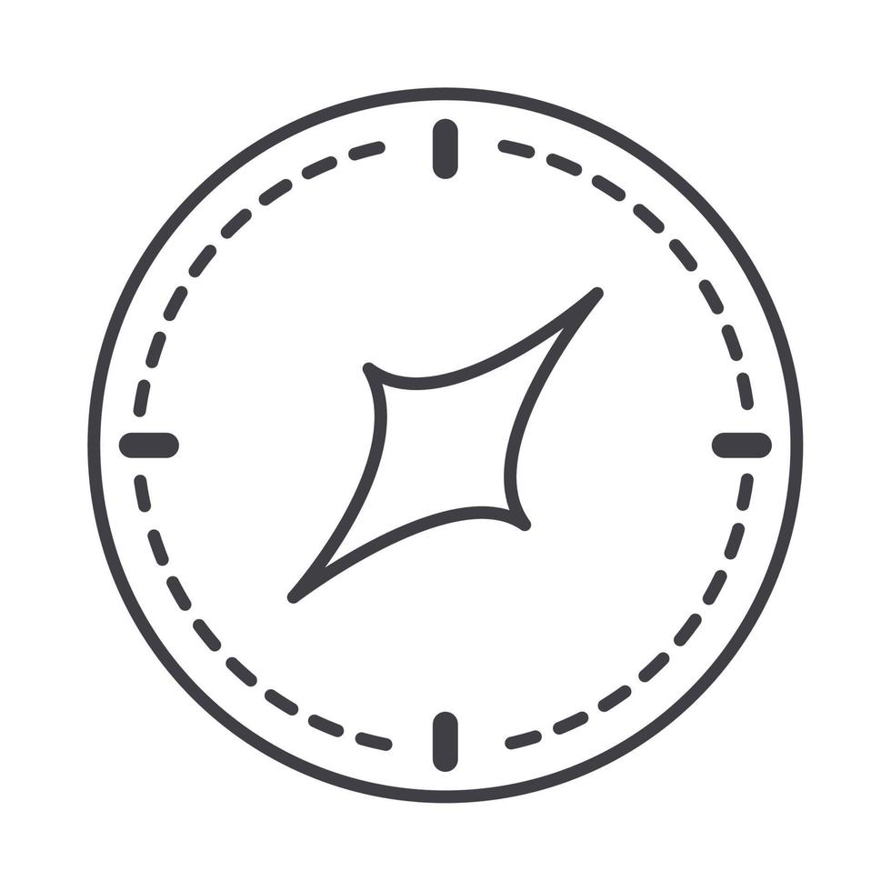 compass rose navigation orientation equipment line design icon vector