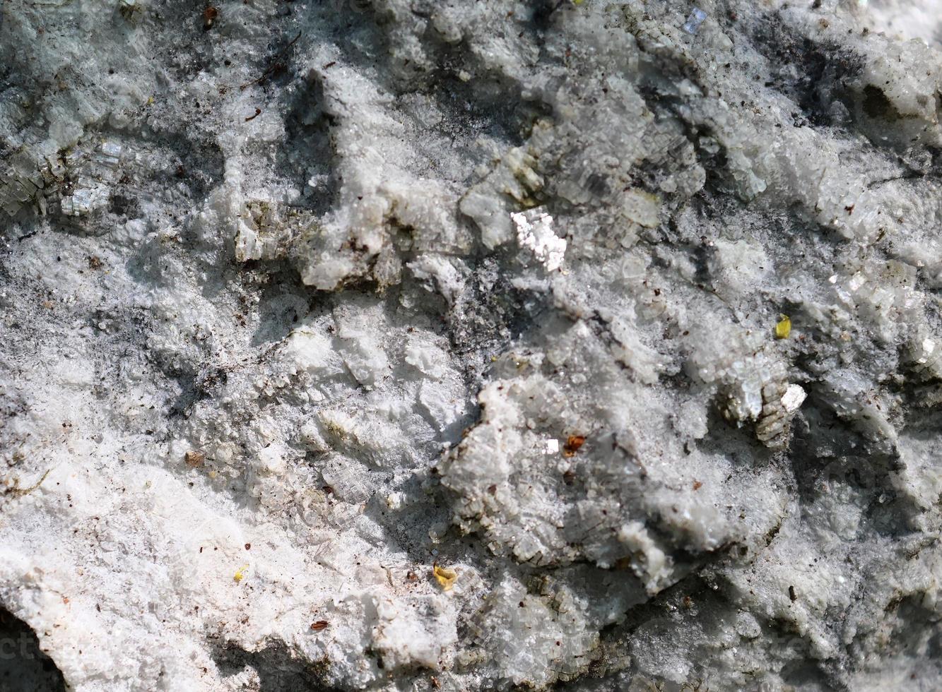 Close up view at a natural limestone wall in the mountains. photo