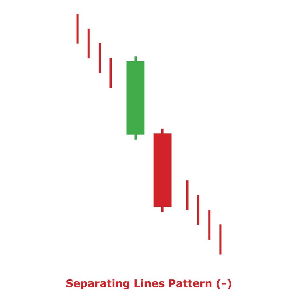 Separating Lines Pattern - Green and Red - Square vector