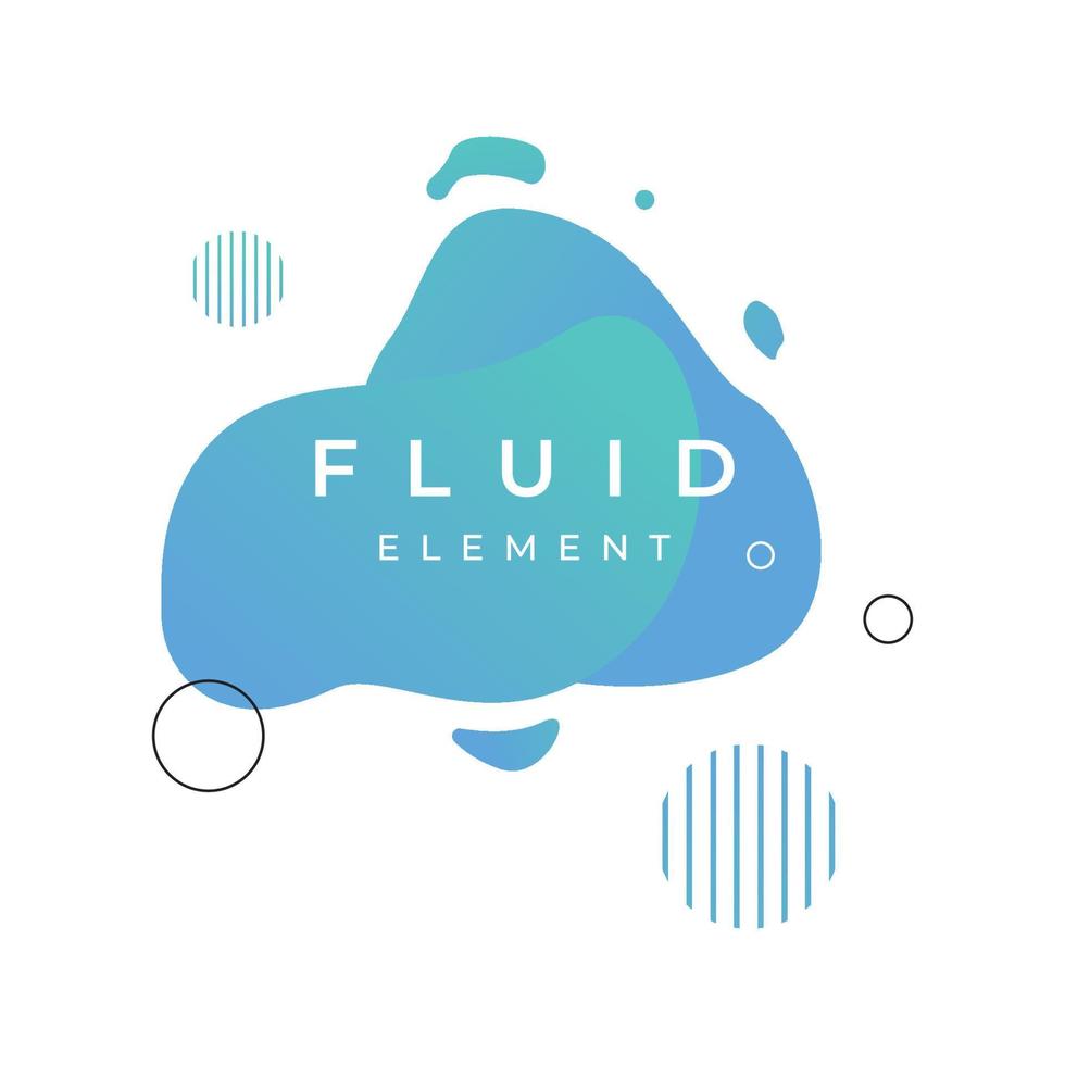 Creative design logo template abstract modern colorful geometric fluid splash element. Logos for businesses, banners, labels, posters and placards. vector