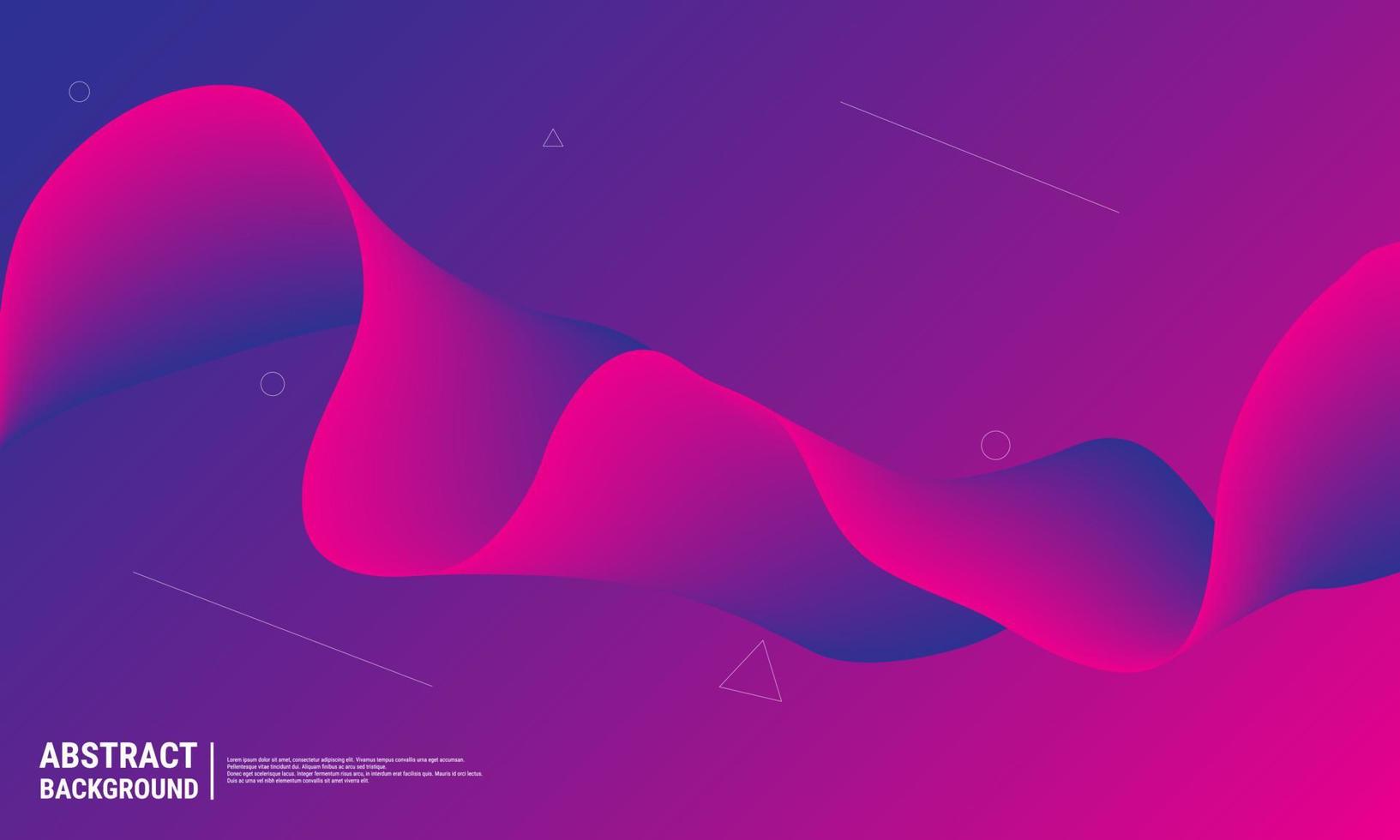 Background Wave Abstract Design. Gradient Background, Purple And Pink Abstract Waves, Blend Color Gradation. Eps10 Vector