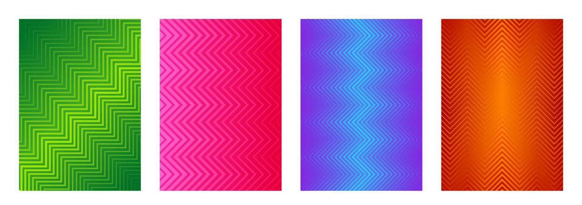 Zigzag Line Background Design Collection vector