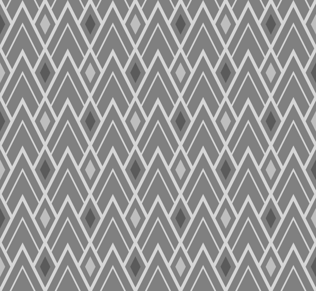 Seamless Diamond Shape Background Pattern Monochrome vector