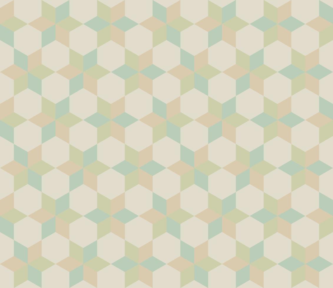 Seamless Hexagon Shape Background Pattern Pastel Tones vector