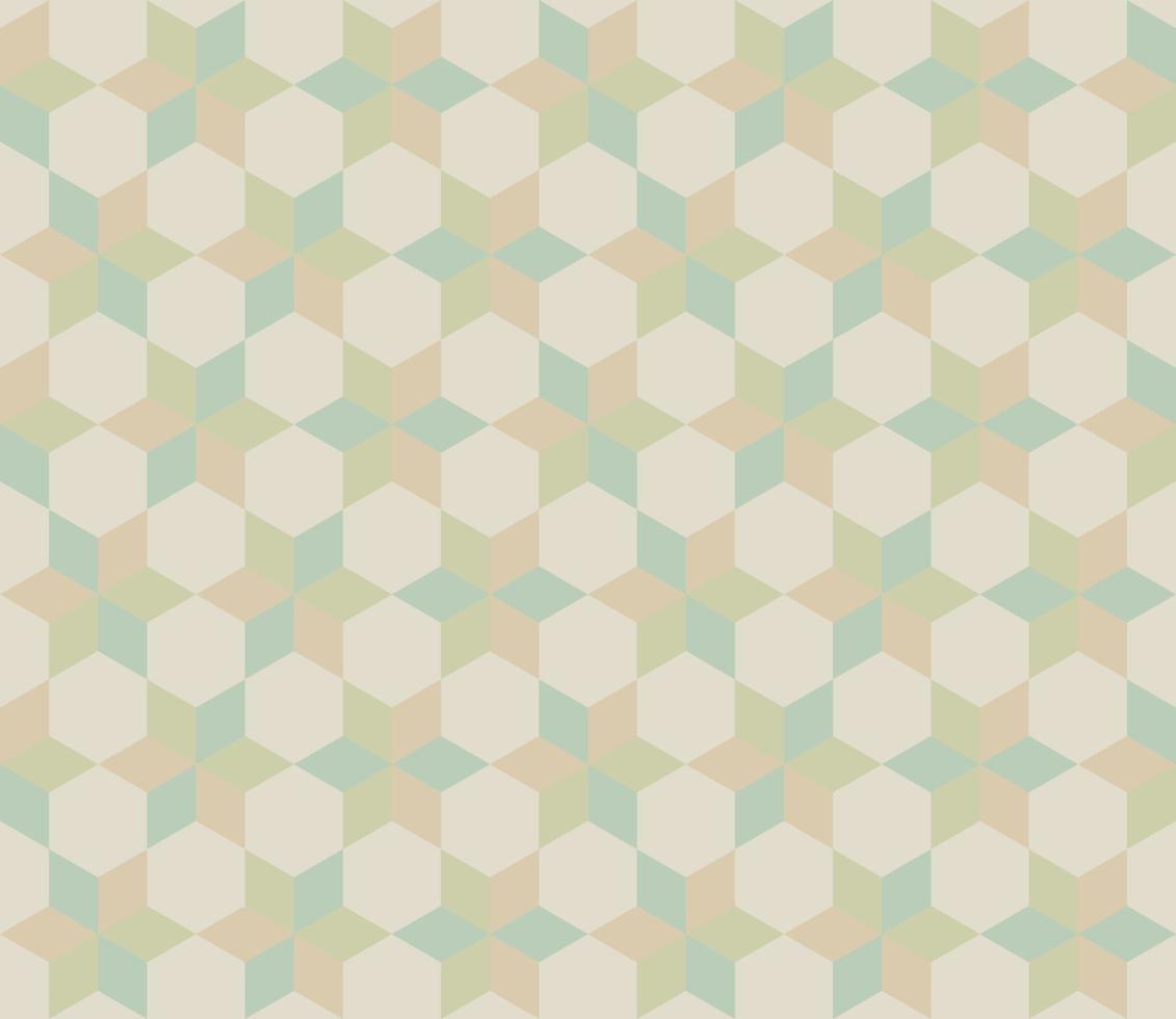 Tonos pastel de patrón de fondo de forma hexagonal perfecta vector