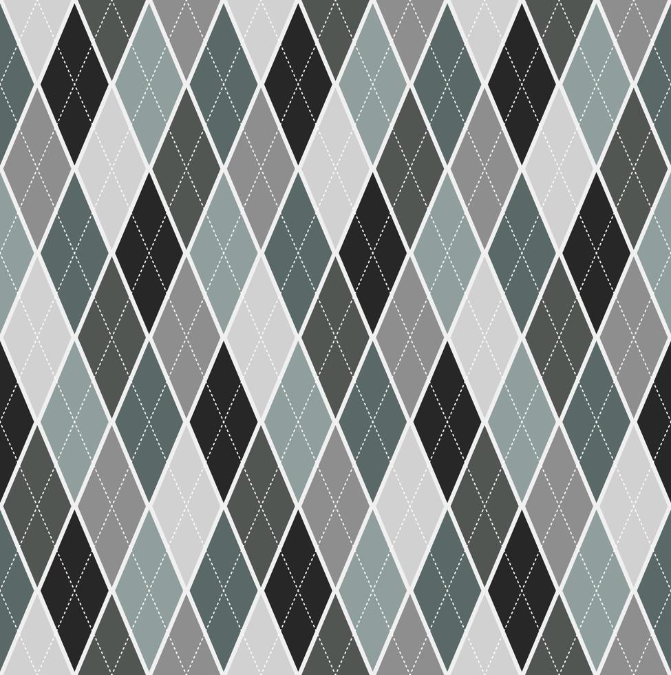 Seamless Background Argyle Pattern Green Tone Plaid vector