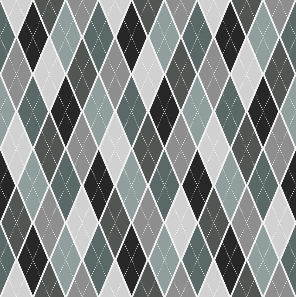 Seamless Background Argyle Pattern Green Tone Plaid vector