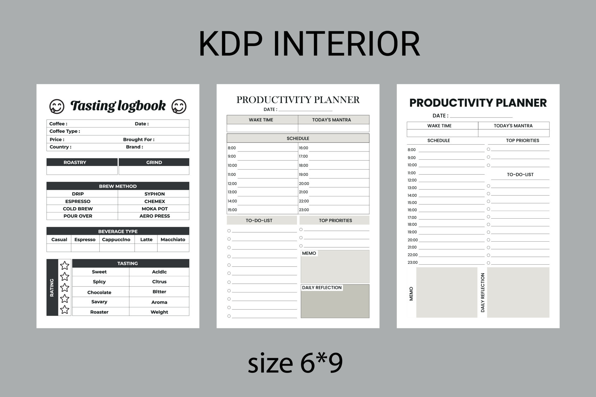 Daily Productivity Planner Illustration par KDP ID · Creative Fabrica