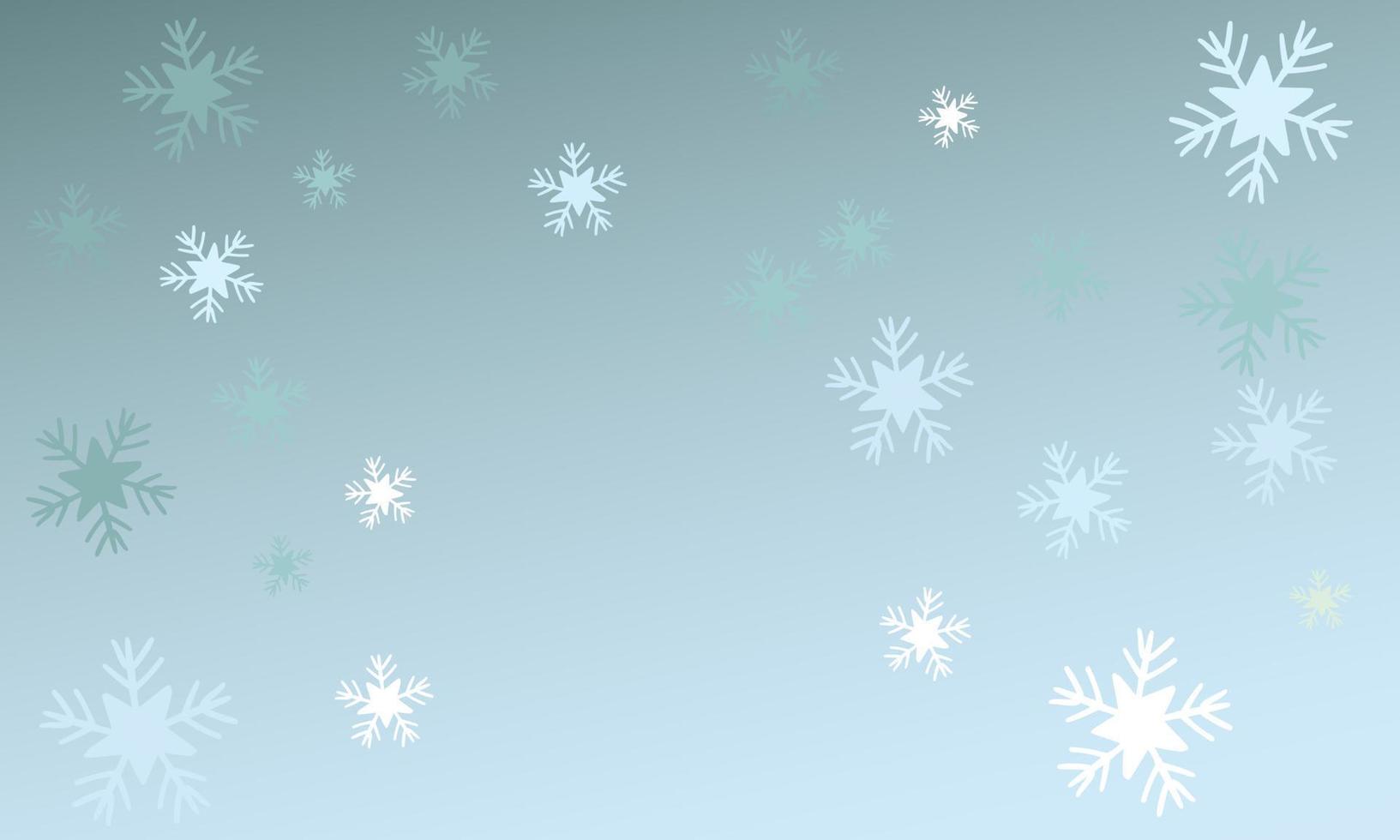 Winter snowy landscape vector