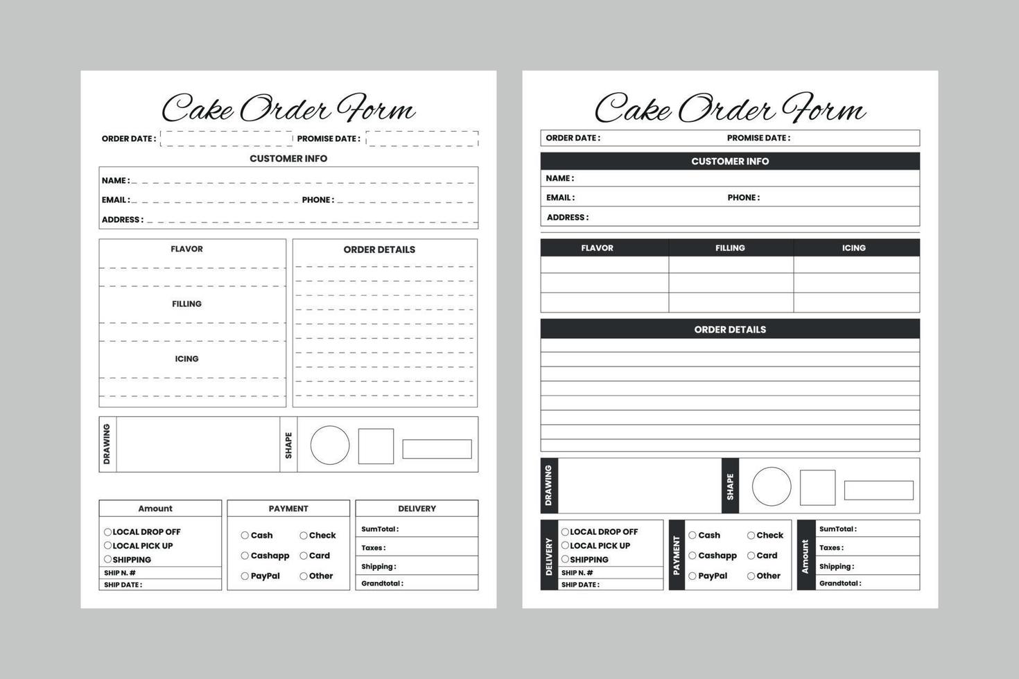 Cake Order Forms Logbook KDP Interior. Cake business order tracker and customer information checker template 13164754 Vector Art at Vecteezy cake-order-forms-logbook-kdp-interior-cake-business-order-tracker-and-customer-information-checker-template-13164754-vector-art-at-vecteezy