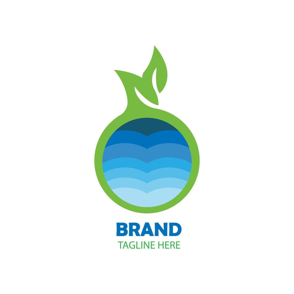 gradient blue water in the middle of a circle of tree roots vector