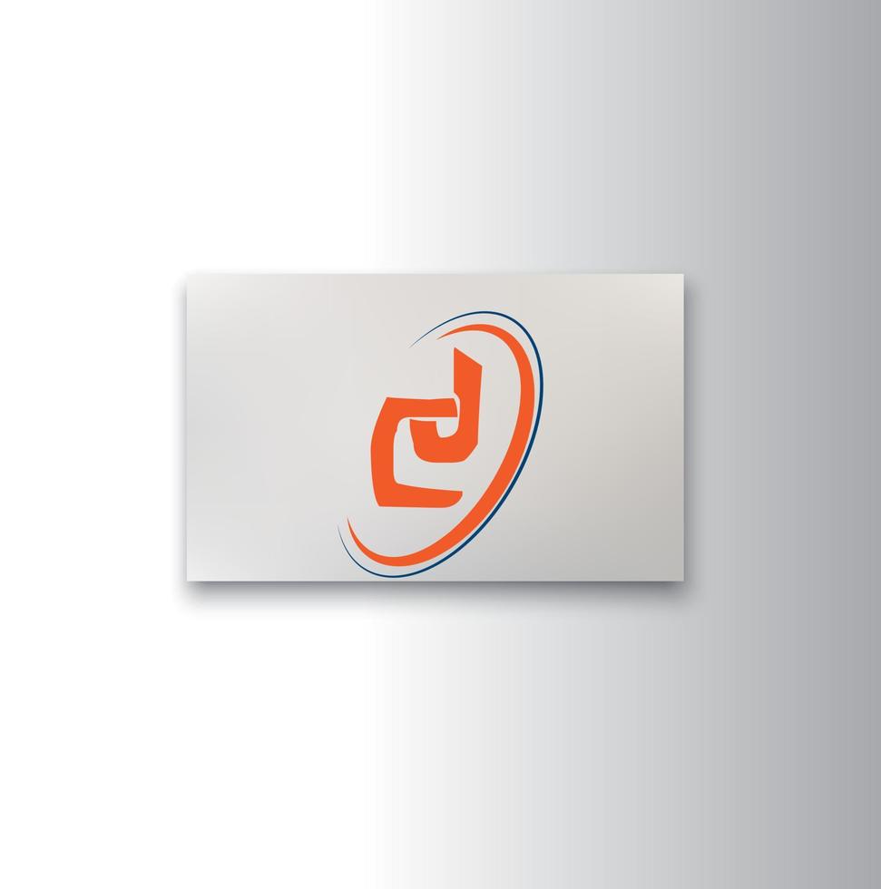 Creative CJ Logo Design Vector