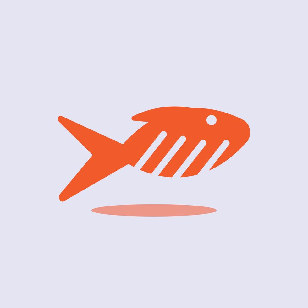 6 fish logo illustration vector