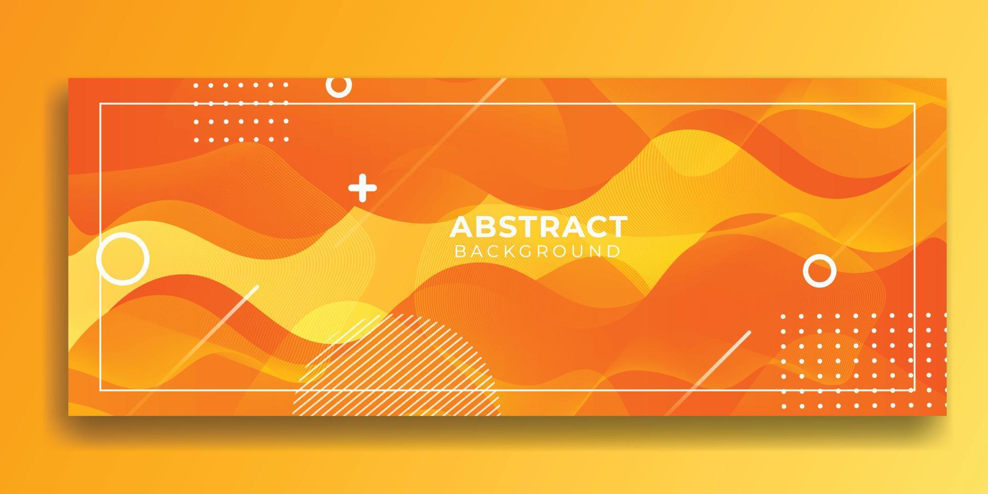 Colorful abstract template banner with gradient color. Design with liquid shape vector