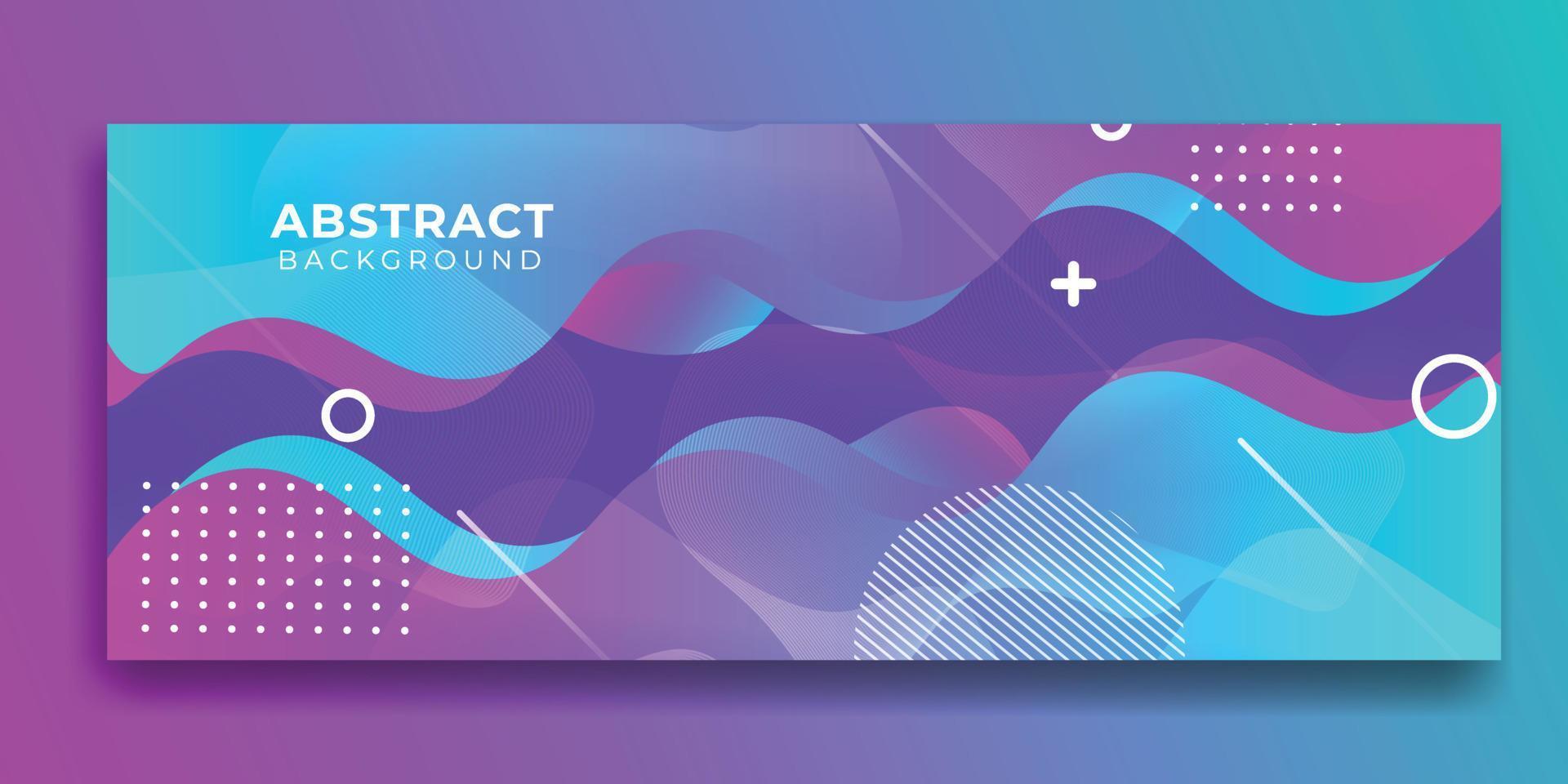 Abstract waving colorful gradient for banner and background vector