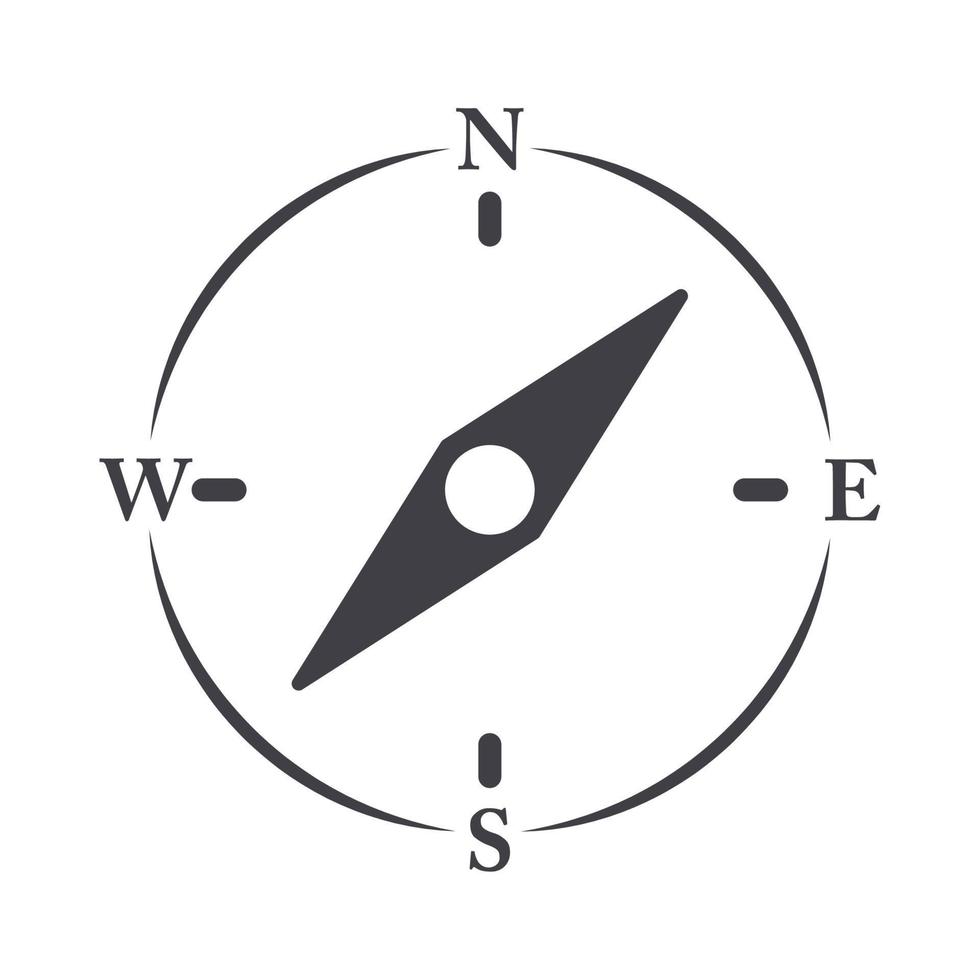 compass rose navigation adventure journey equipment line design icon vector