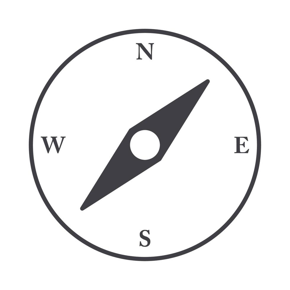 compass rose navigation cartography geography line design icon vector