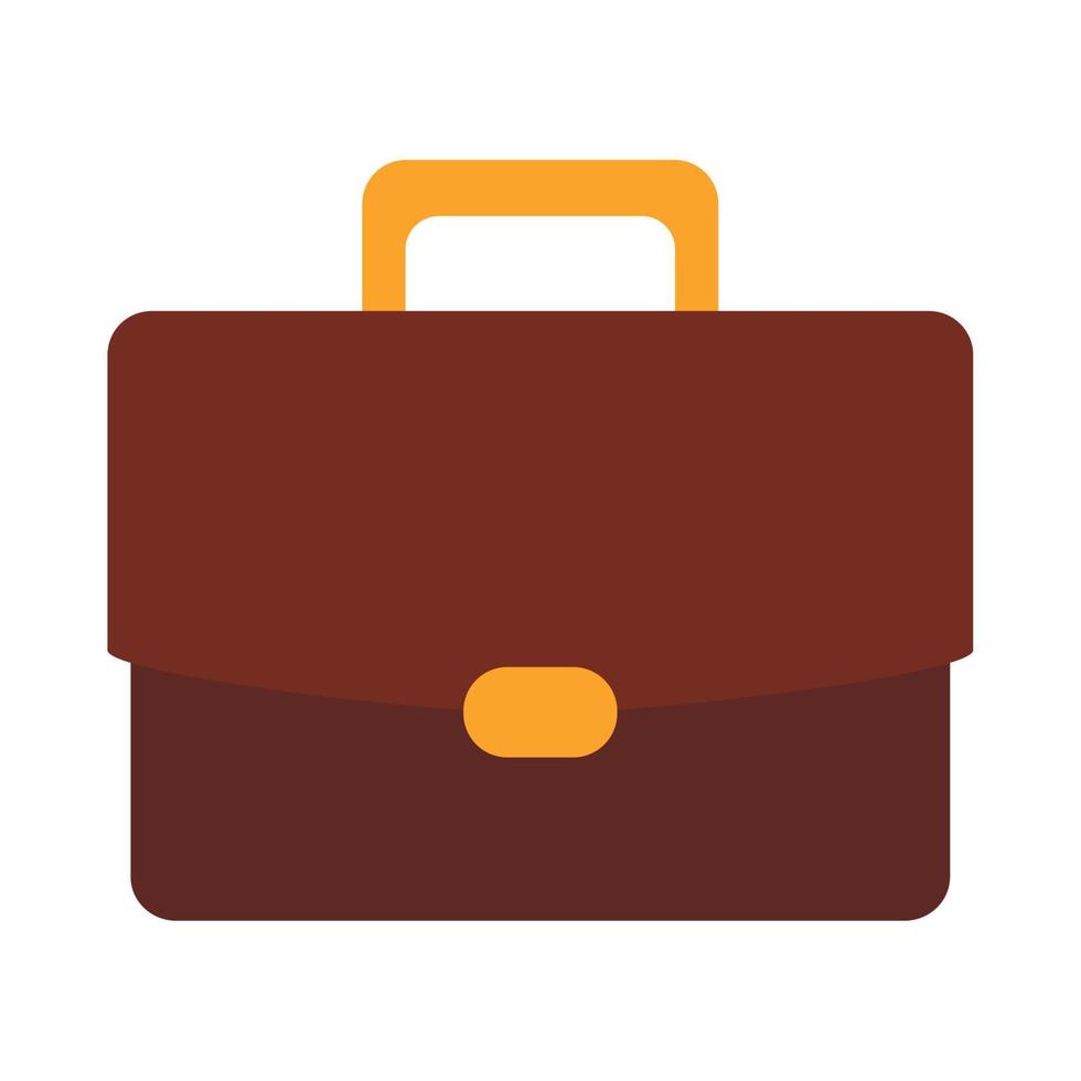 business briefcase work flat style icon vector