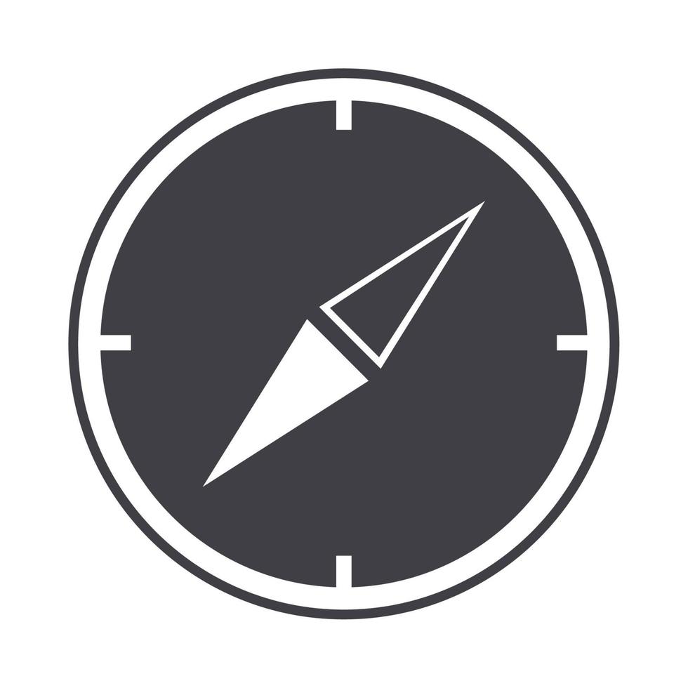 compass rose navigation geography equipment line design icon vector