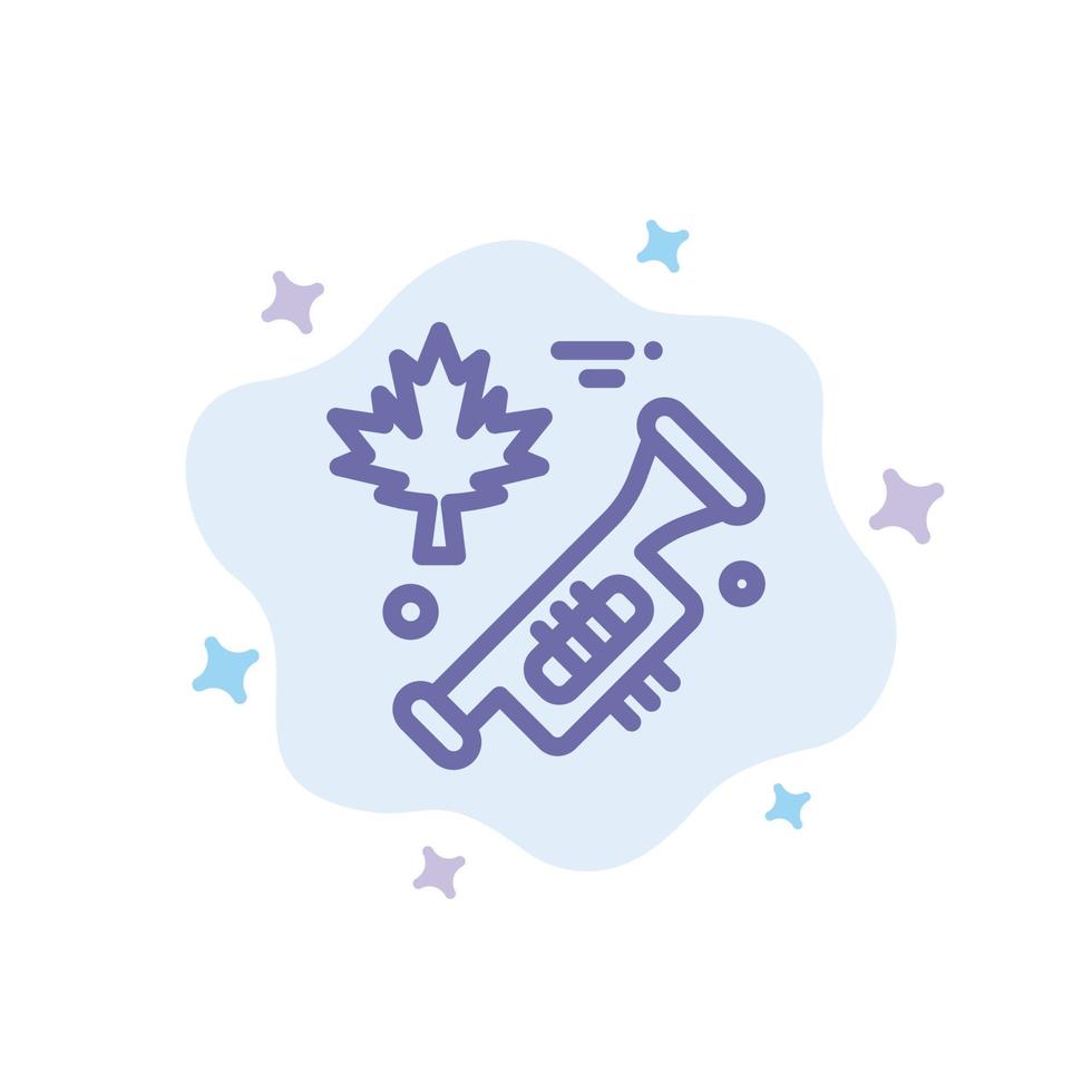 Canada Speaker Laud Blue Icon on Abstract Cloud Background vector