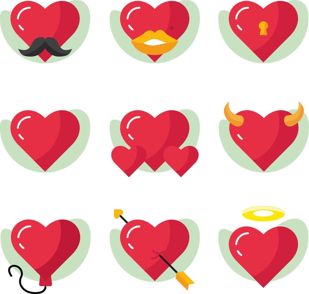 Love heart couple vector