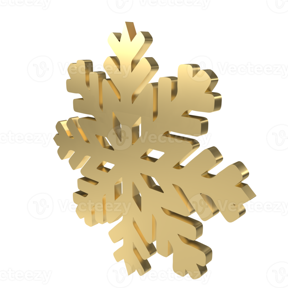 gold snowflakes png 3d image 13165761 PNG