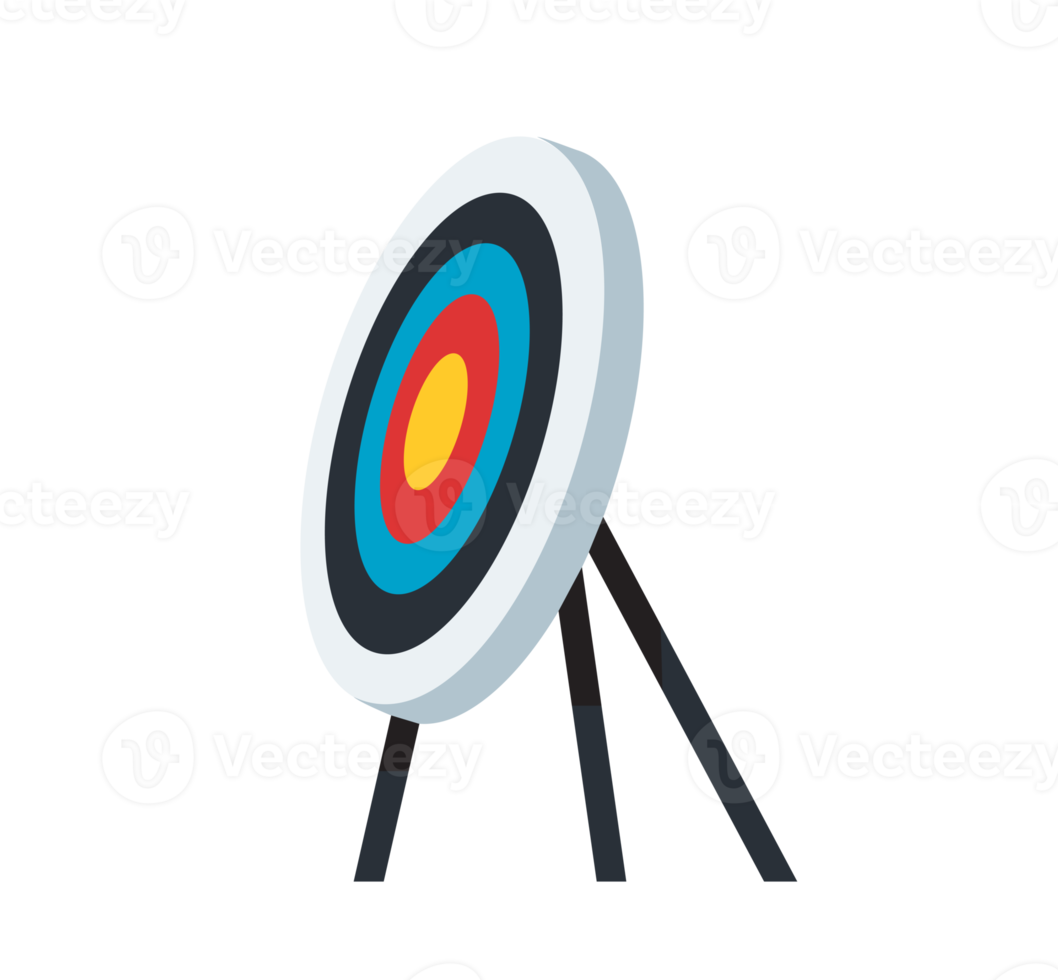 Free Archery target. Goal achieve concept 13165908 PNG with Transparent  Background