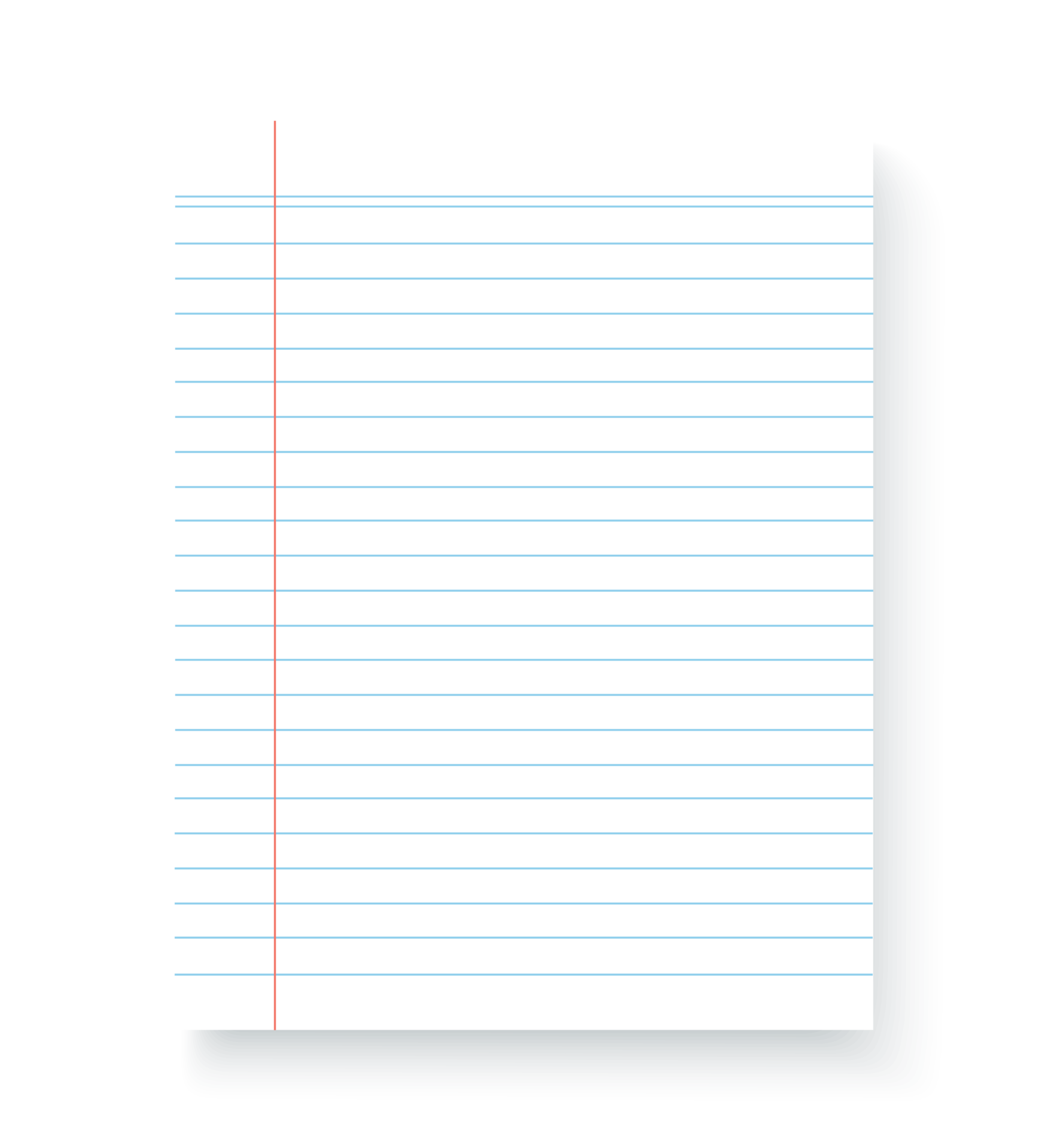 Blank Notebook Paper Sheet With Lines Illustration 13165911 PNG