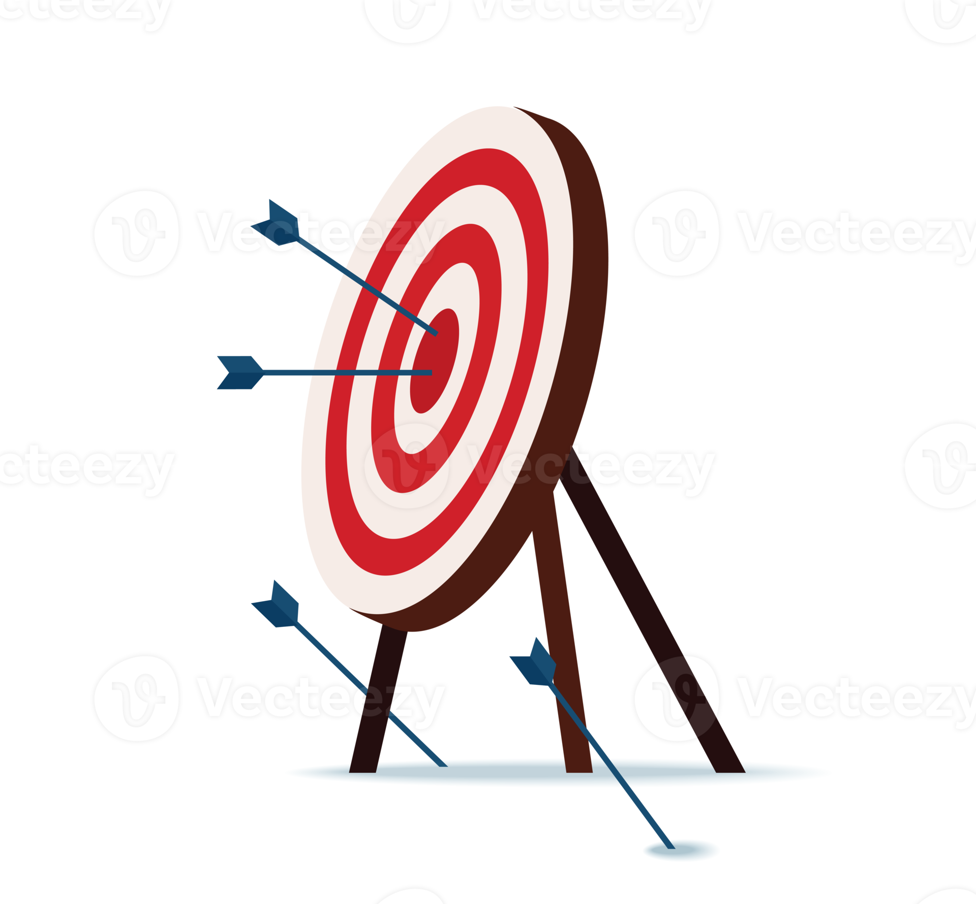 Archery target. Goal achieve concept 13165918 PNG