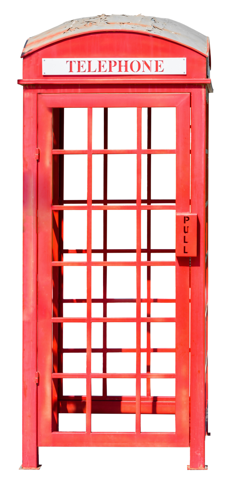 British Red Telephone Booth isolated 13165927 PNG
