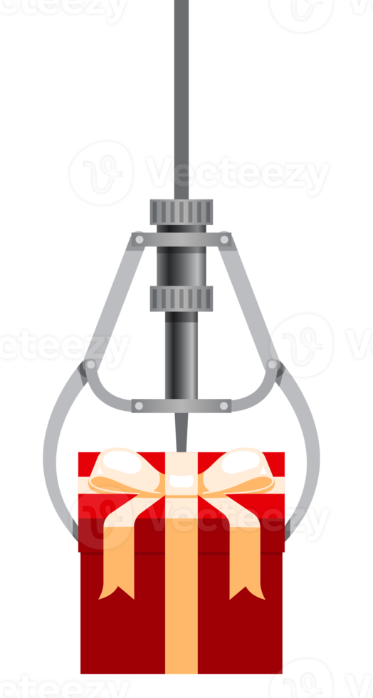 Claw gift game png for UI, UX, web, app, brochure, and flyer design.