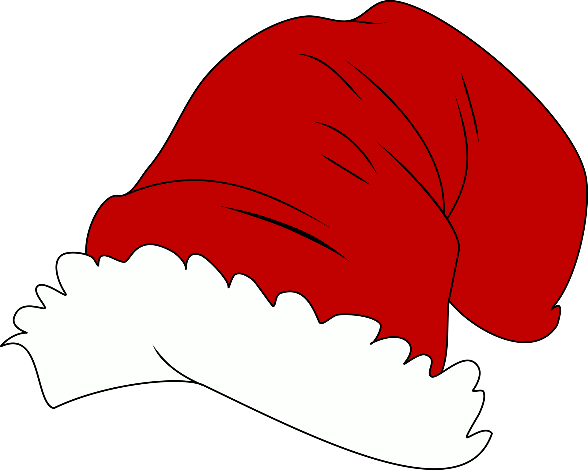 Santa Claus hat vector art. 13165997 PNG