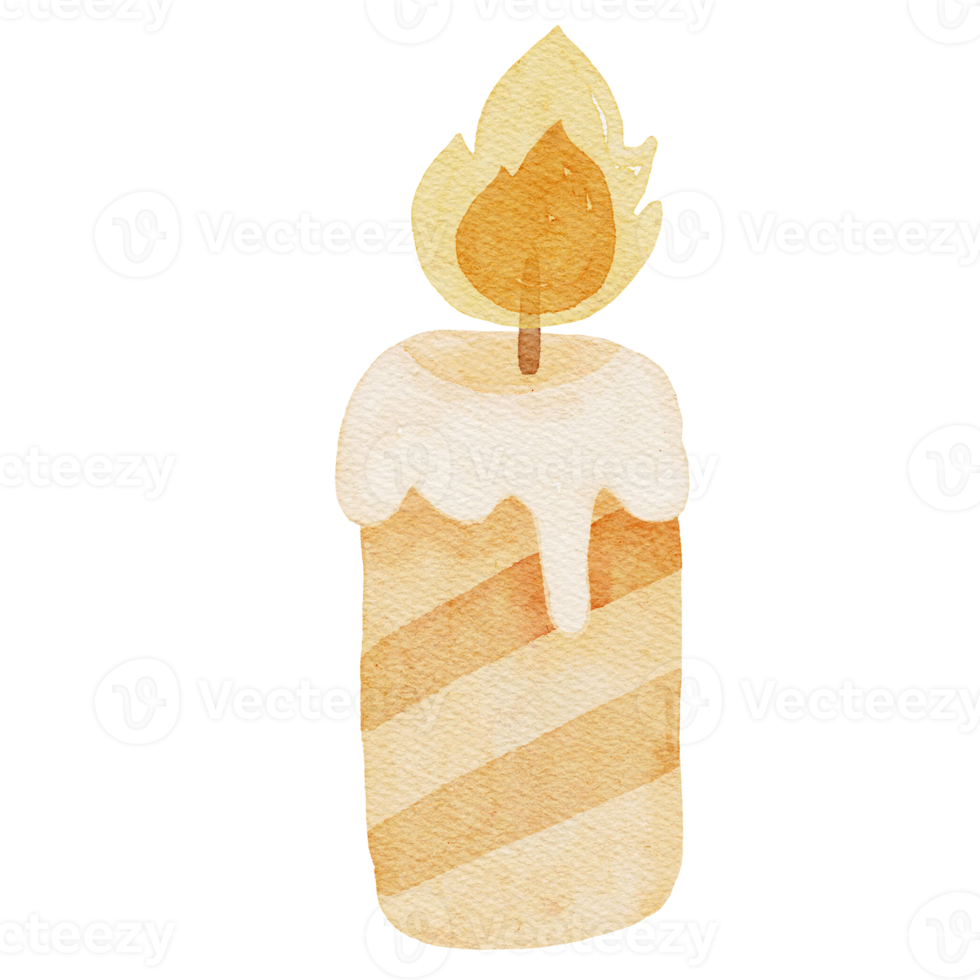 Candle Watercolor Illustration png