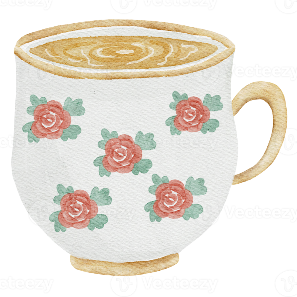 Teacup Watercolor Illustration png