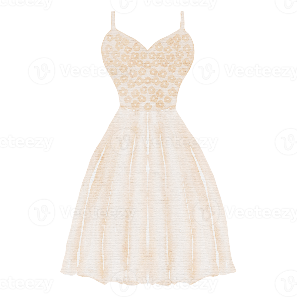 wedding dress watercolor png