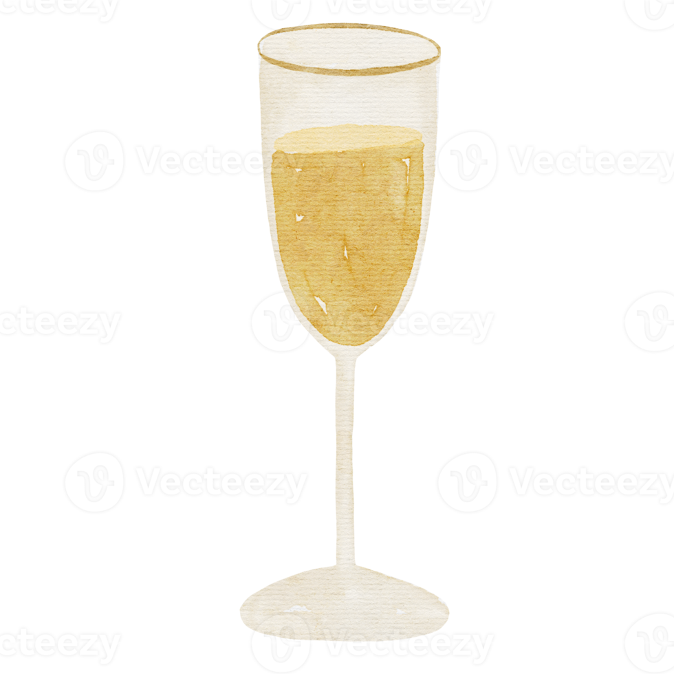 champagne watercolor illustration png