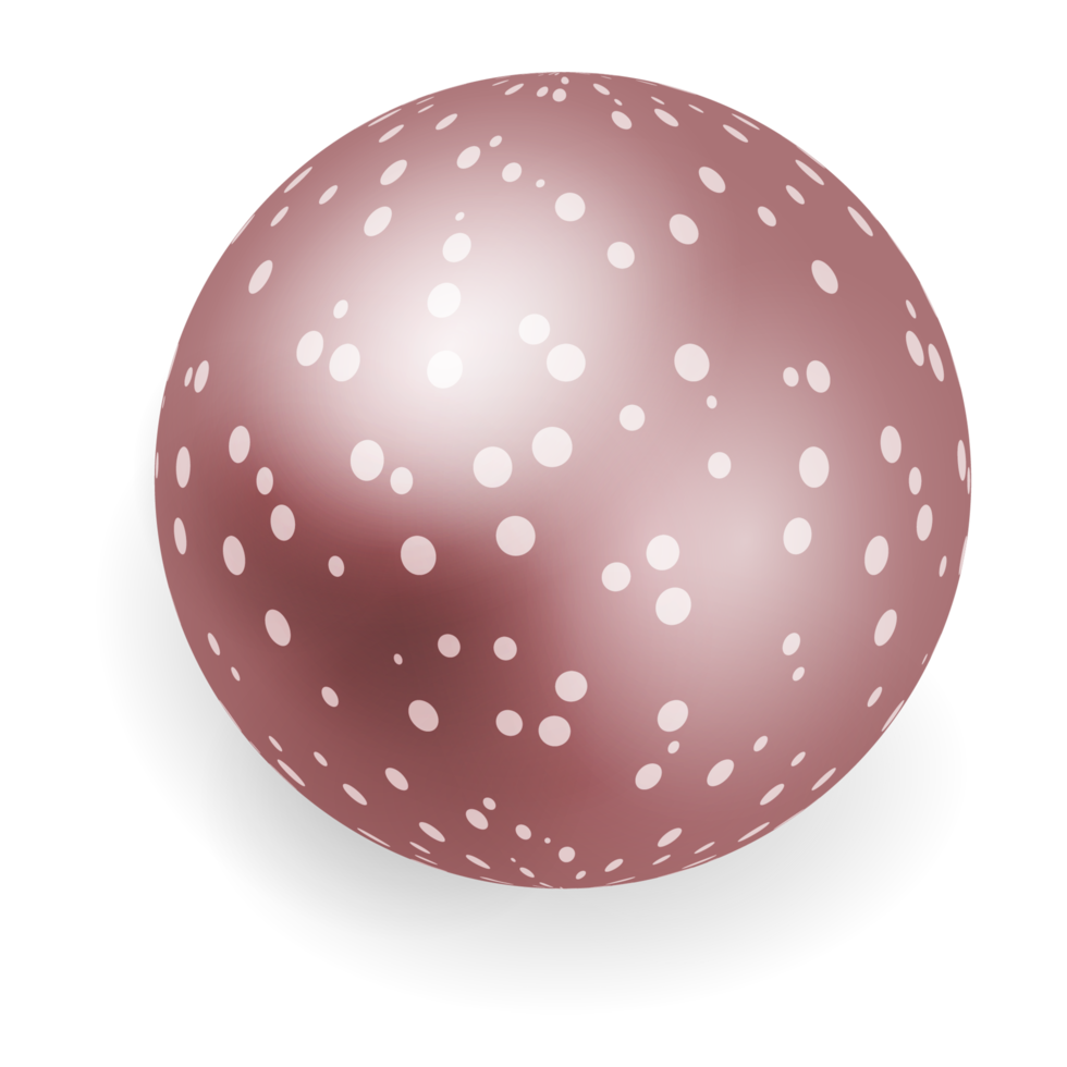 Christmas Ball with Xmas Print and Patterns. png