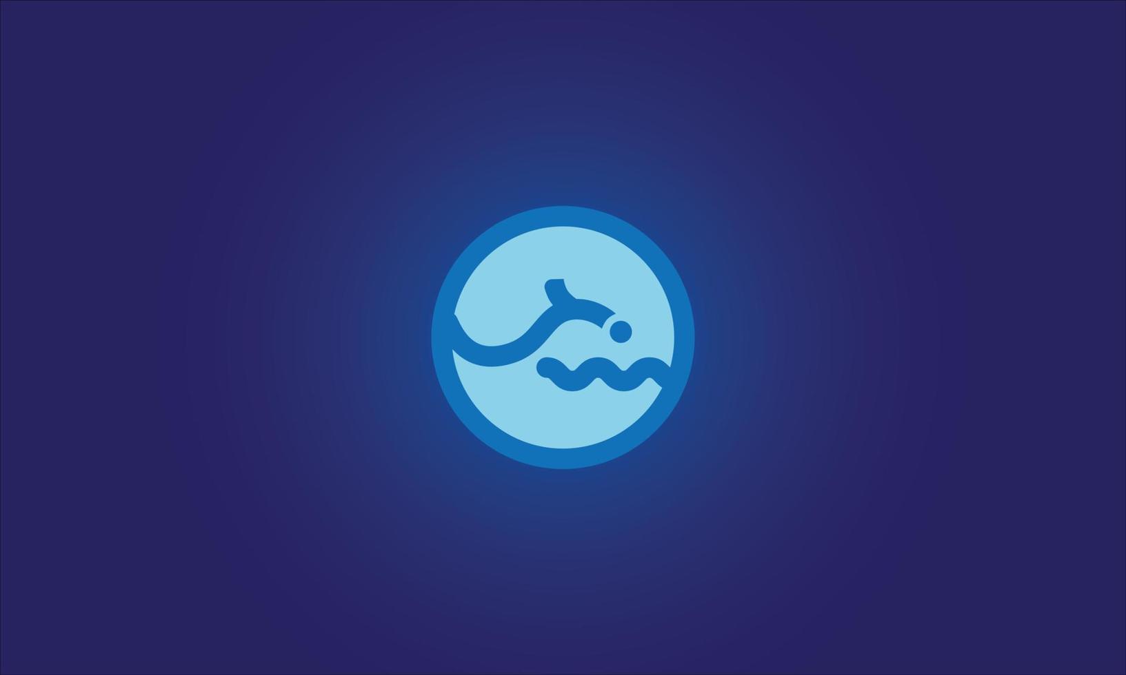 swimming logo vector illustration