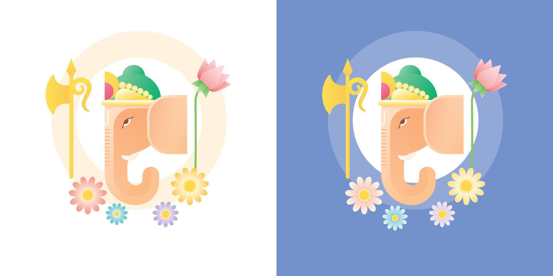 Ganesh chaturthi festival social media banner template vector