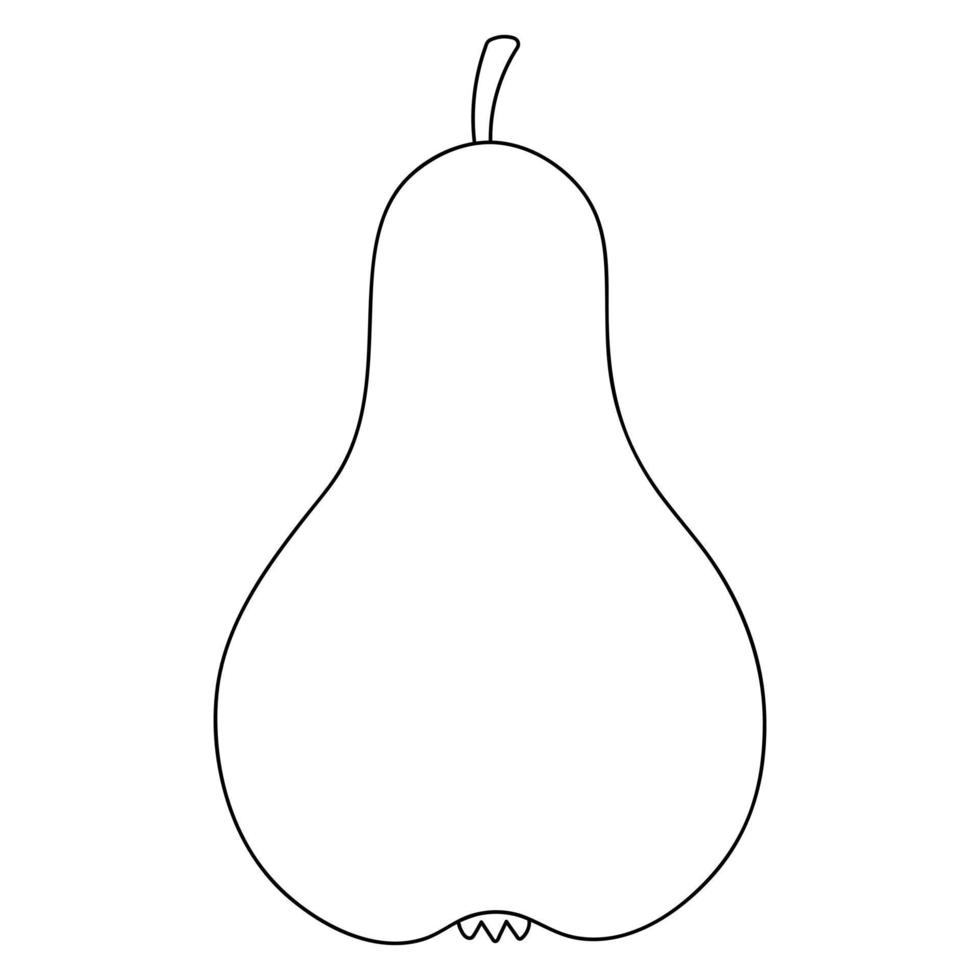 Pear. Delicious fruit. Sketch. Sweet pulp. Seasonal product. Juicy fruit from a pear tree vector