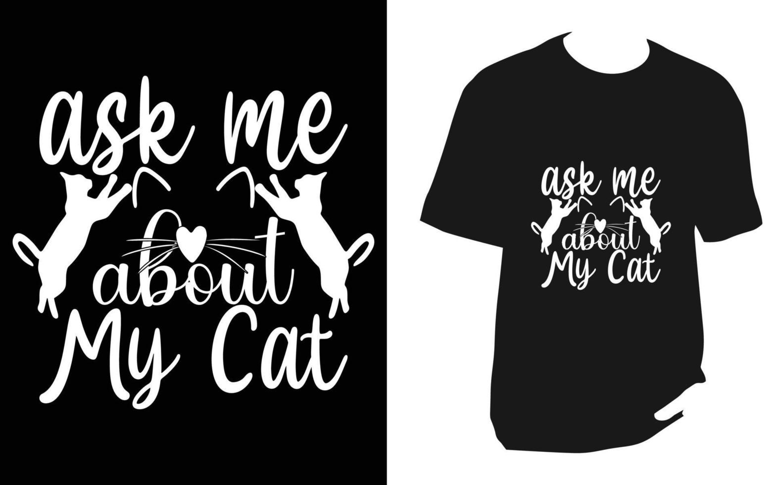 Cat svg t shirt Design vector