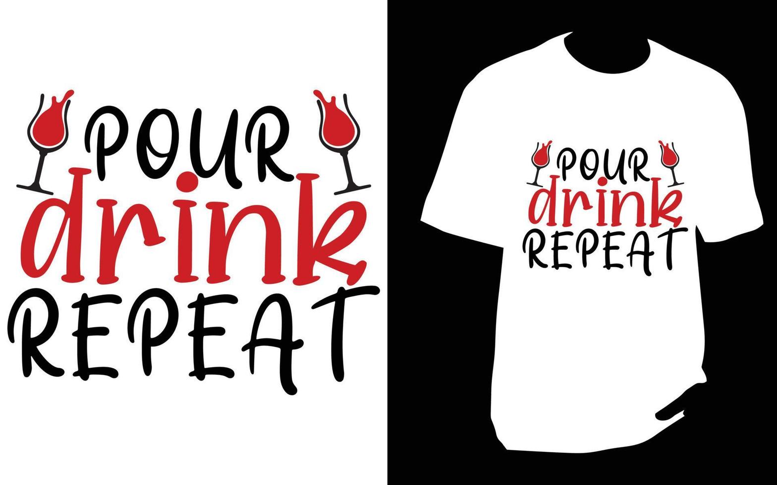 Wine T shirt design vector